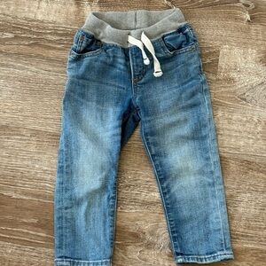 GAP Kids Blue Jeans with Gray Waistband